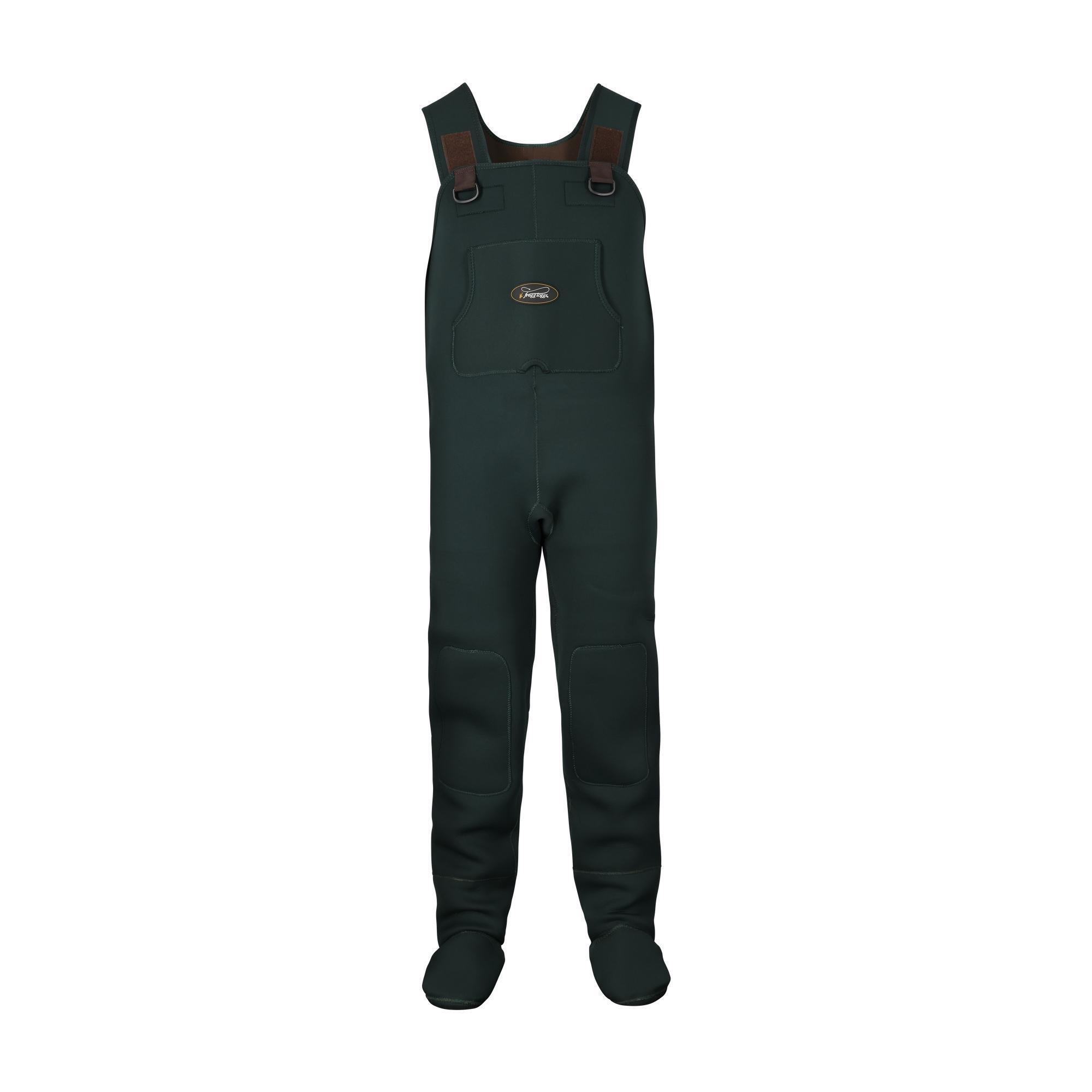 frogg toggs, Amphib Neoprene Stockingfoot Chest Wader, Size L, Width Medium, Color Forest Green, Model# 2713143-LG